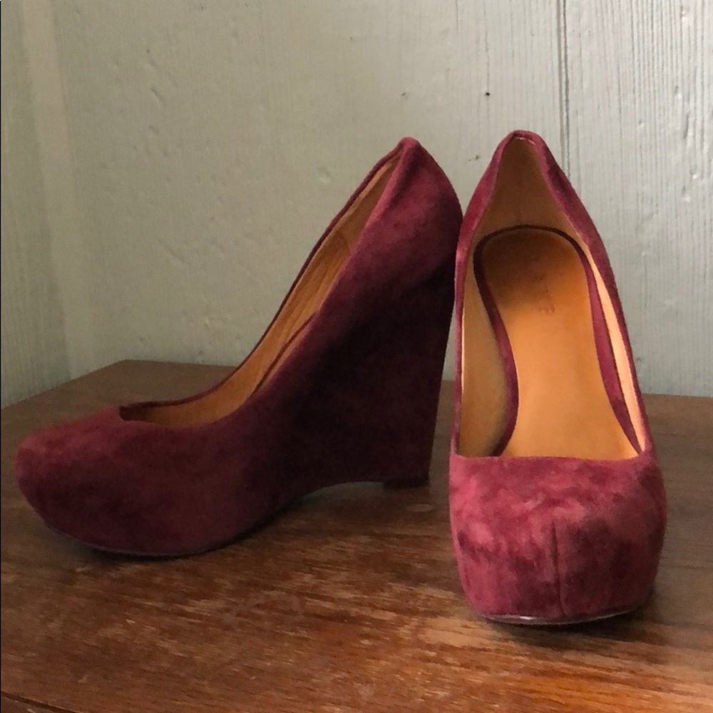 LAMB Suede Wedge Heels